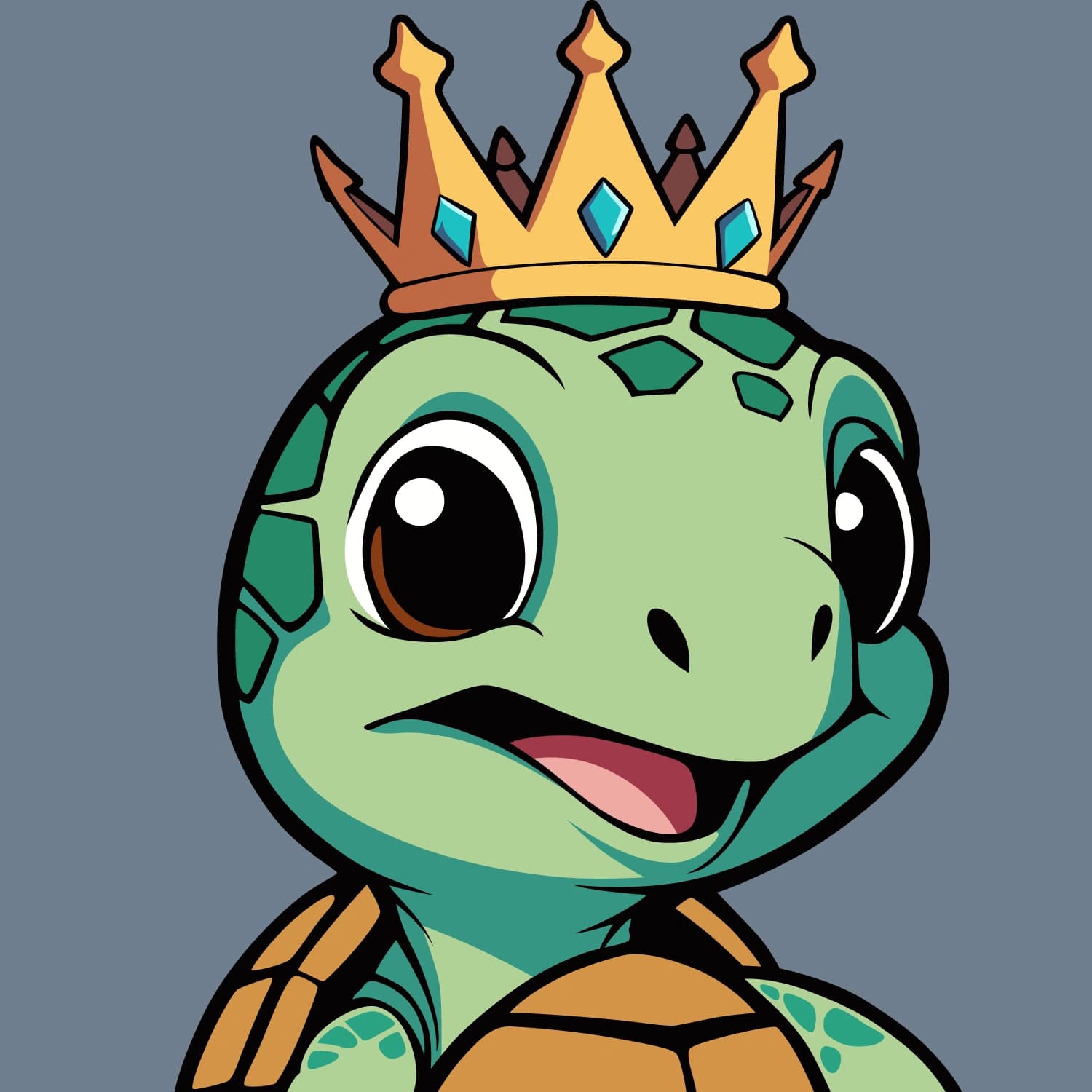 Abstract Lil Turtle Crown